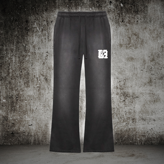 Lōf Faded Black Flare Sweatpants