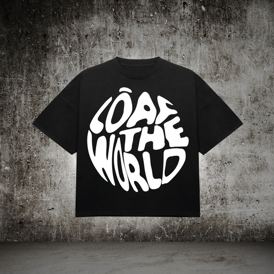 Lōaf the World Black Crop Tee